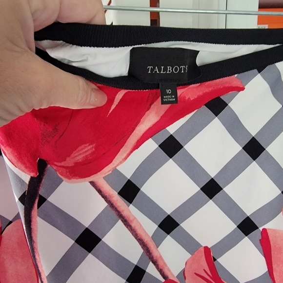 Talbots size 10 skirt - poppy print - Picture 2 of 5